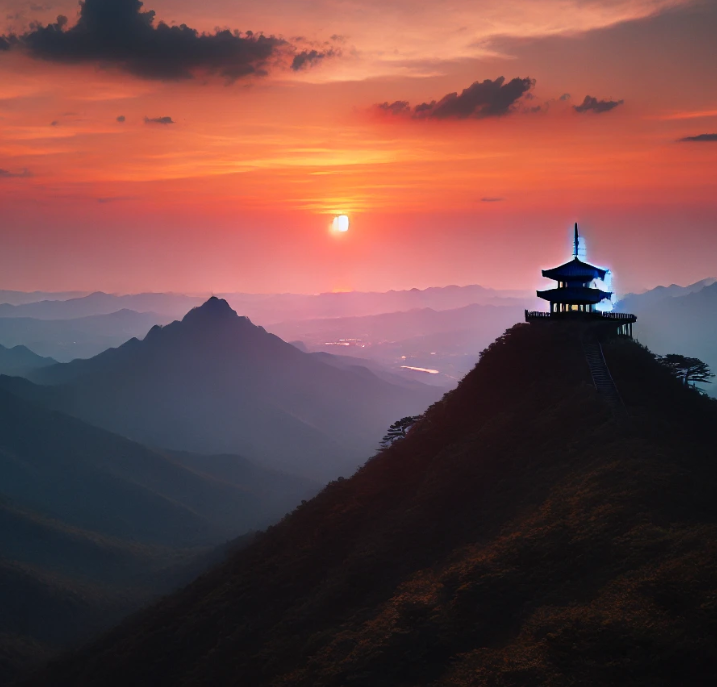 천성산의 자연경관 사진