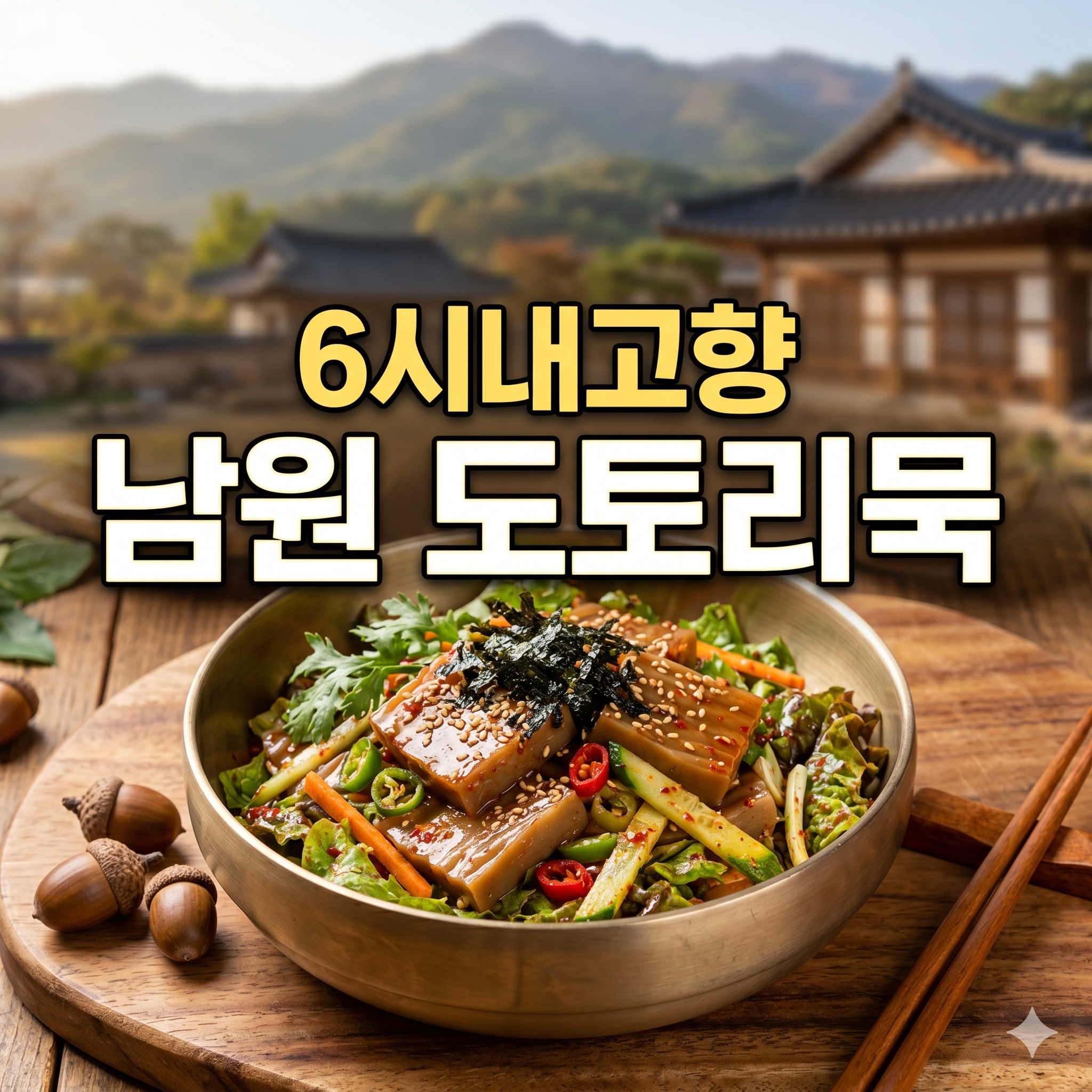 6시내고향 남원 도토리묵