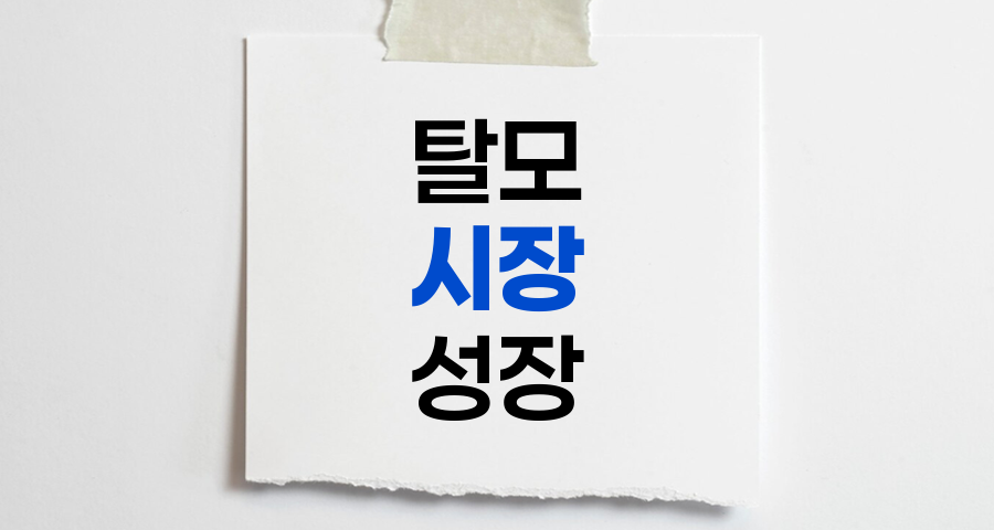 탈모 시장의 폭발적 성장, 현황과 전망