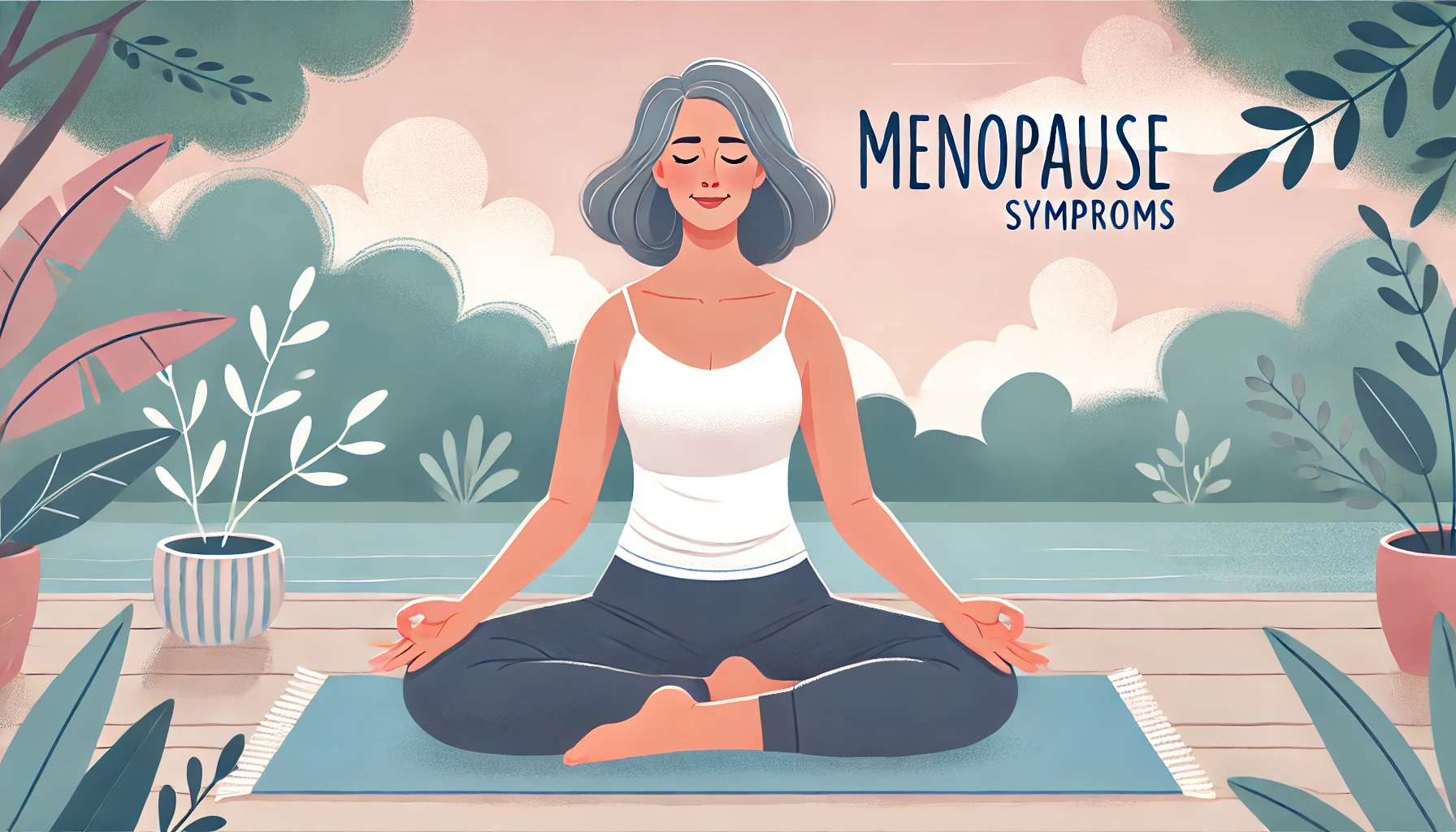 명상을-하고있는-중년여성