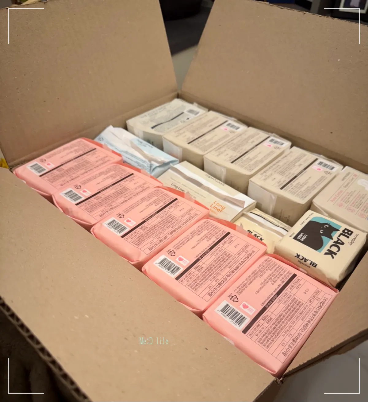 생리대-유기농-순면-코튼-오가닉-입는오버나이트-시크릿데이-팬티라이너-택배