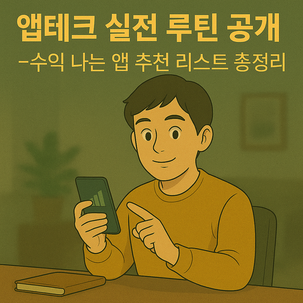 앱테크 실전 루틴 공개｜수익 나는 앱 추천 리스트 총정리