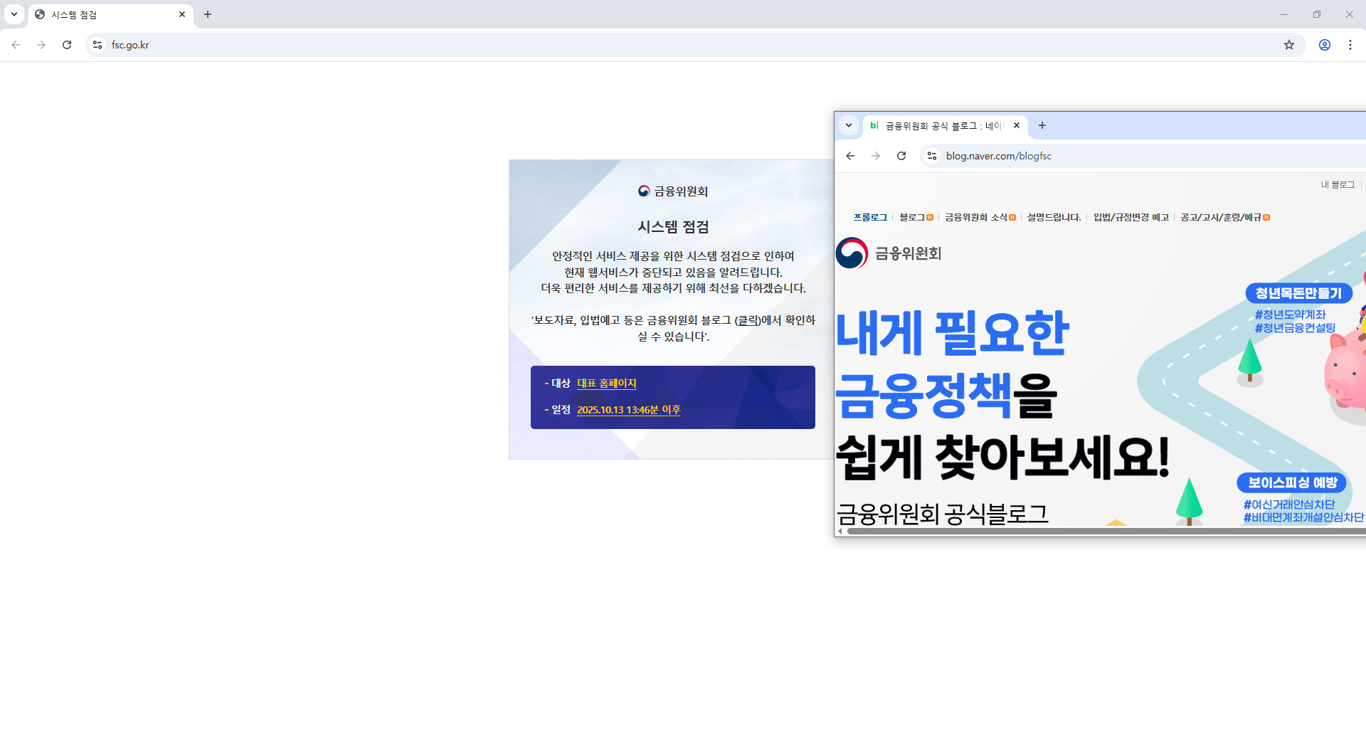 금융위원회-홈페이지