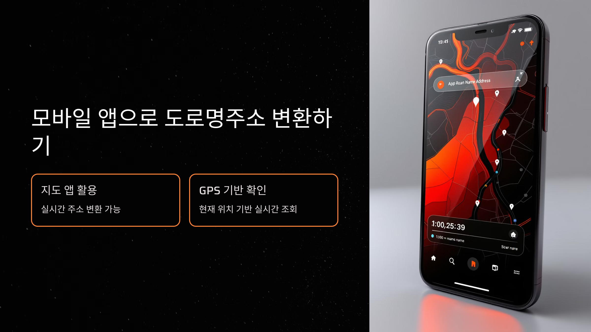 모바일 앱으로 도로명주소 변환하기