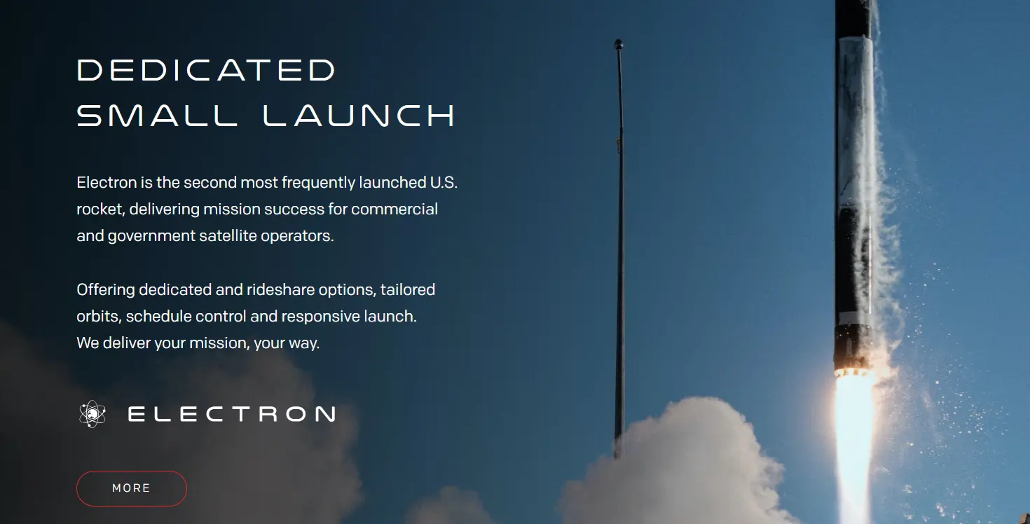 로켓랩 홈페이지 홍보자료 3 출처 https://rocketlabcorp.com/