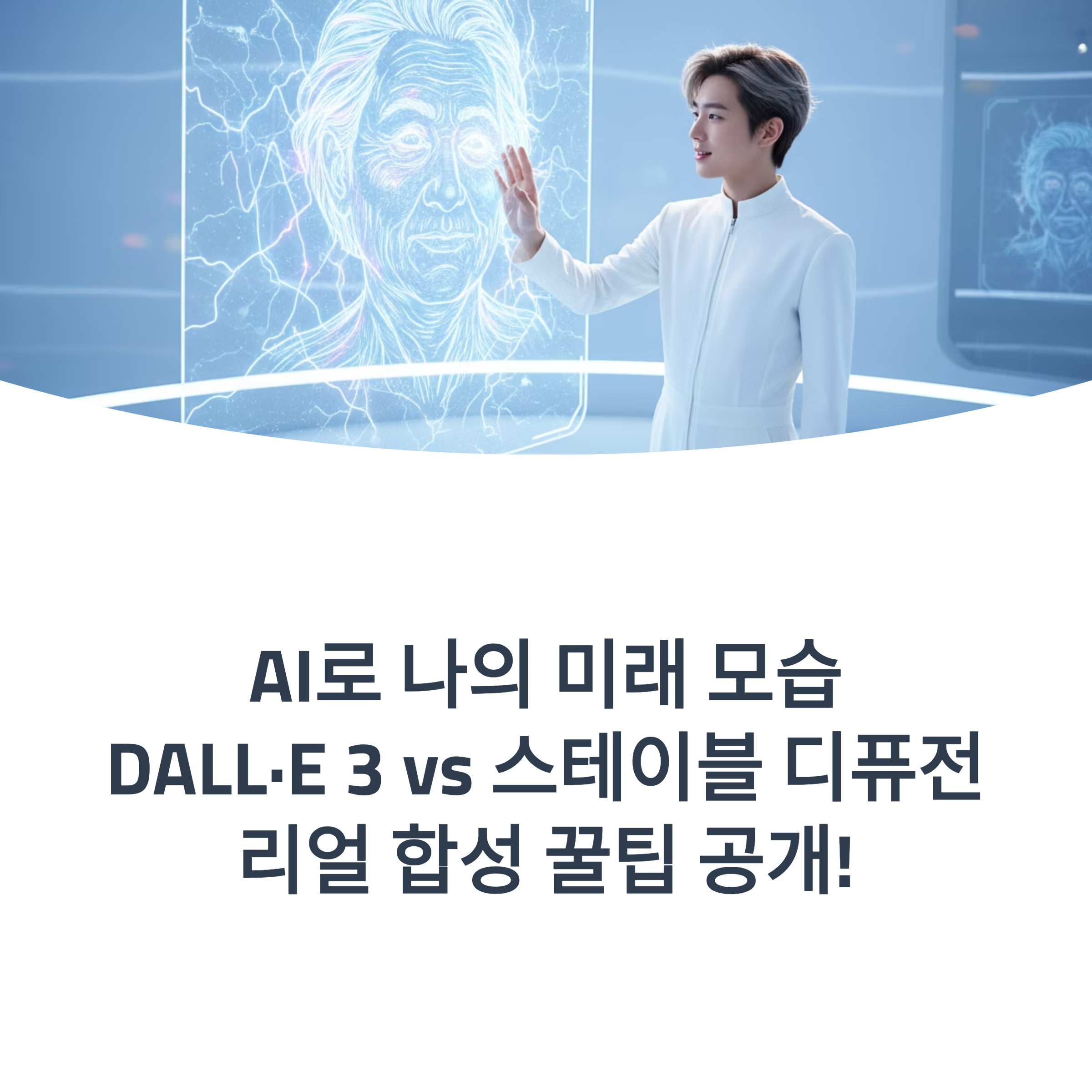 AI로 나이 든 내 얼굴을 리얼하게? DALL·E 3와 Stable Diffusion 활용 꿀팁부터 프롬프트 예시까지, 자연스러운 합성 비법 전격 공개!