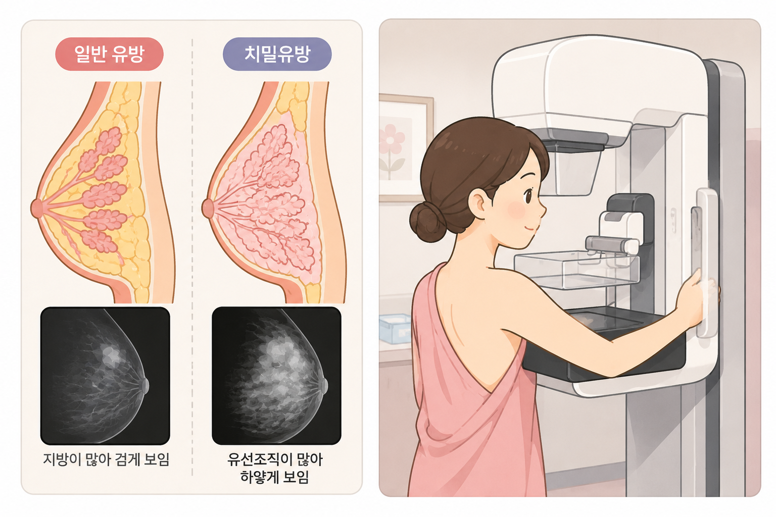 치밀유방이면 암 발견이 어려울까?