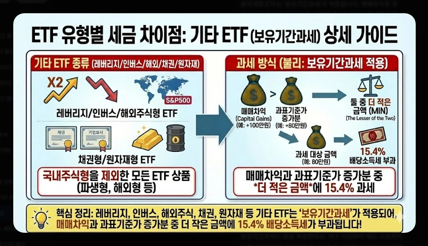 코스피 ETF 세금 총정리 [2026년 최신] 증권거래세 부활&middot;배당소득세&middot;종합과세 피하는 법