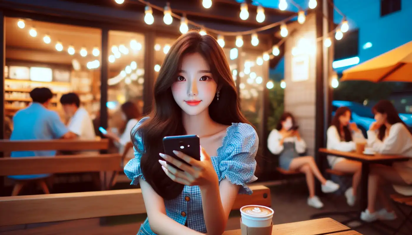 사진-배경-지우기-어플-추천하며-활용하는-여성의-모습