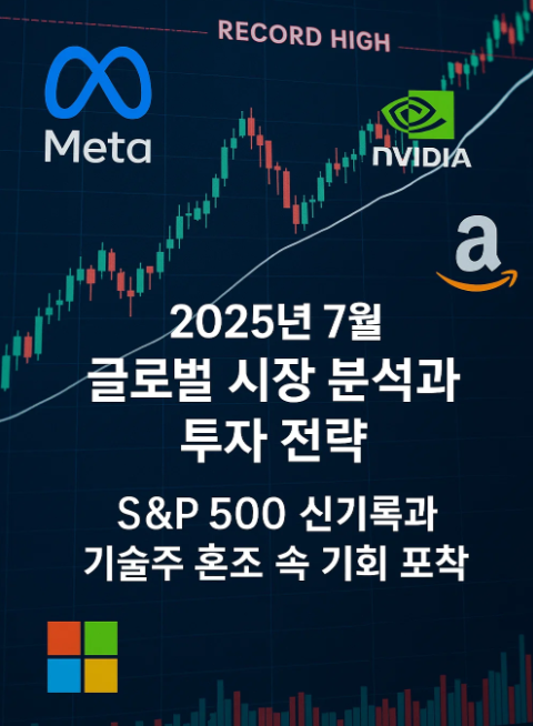 2025년 7월 글로벌 시장 분석과 투자 전략｜S&amp;P 500 신기록과 기술주 혼조 속 기회 포착