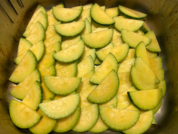 애호박 볶음 황금레시피 - 에어프라이어에 먼저 굽기