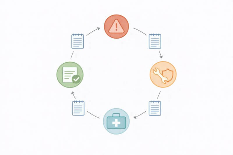 런북(runbook) 처음 만드는 법: 장애 시 확인&rarr;완화&rarr;복구&rarr;검증 템플릿과 작성 요령