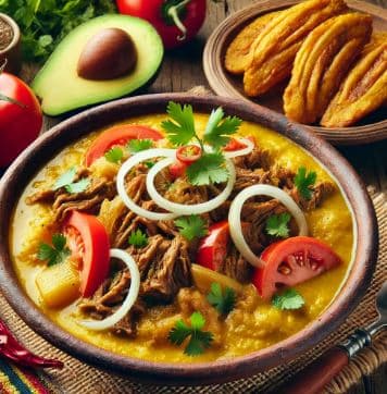 니카라과의 인디오 비에호(Indio Viejo): 옥수수 반죽과 소고기를 넣은 전통 스튜