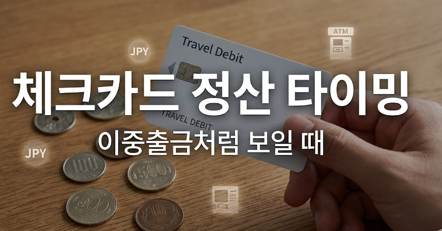 일본 여행 체크카드·현금 인출 “수수료 + 정산 타이밍” 헷갈릴 때: 승인/매입부터 이중출금 대응까지