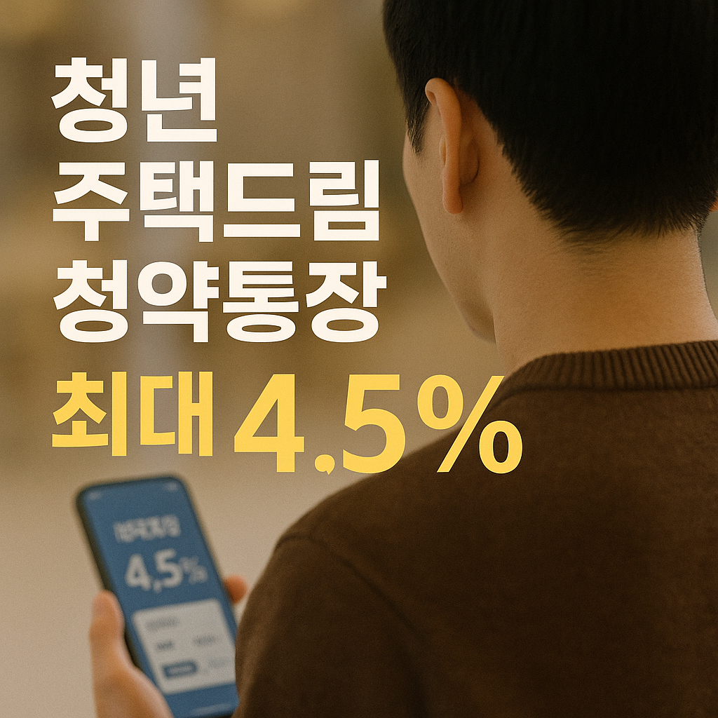 청년 주택드림 청약통장 4.5%