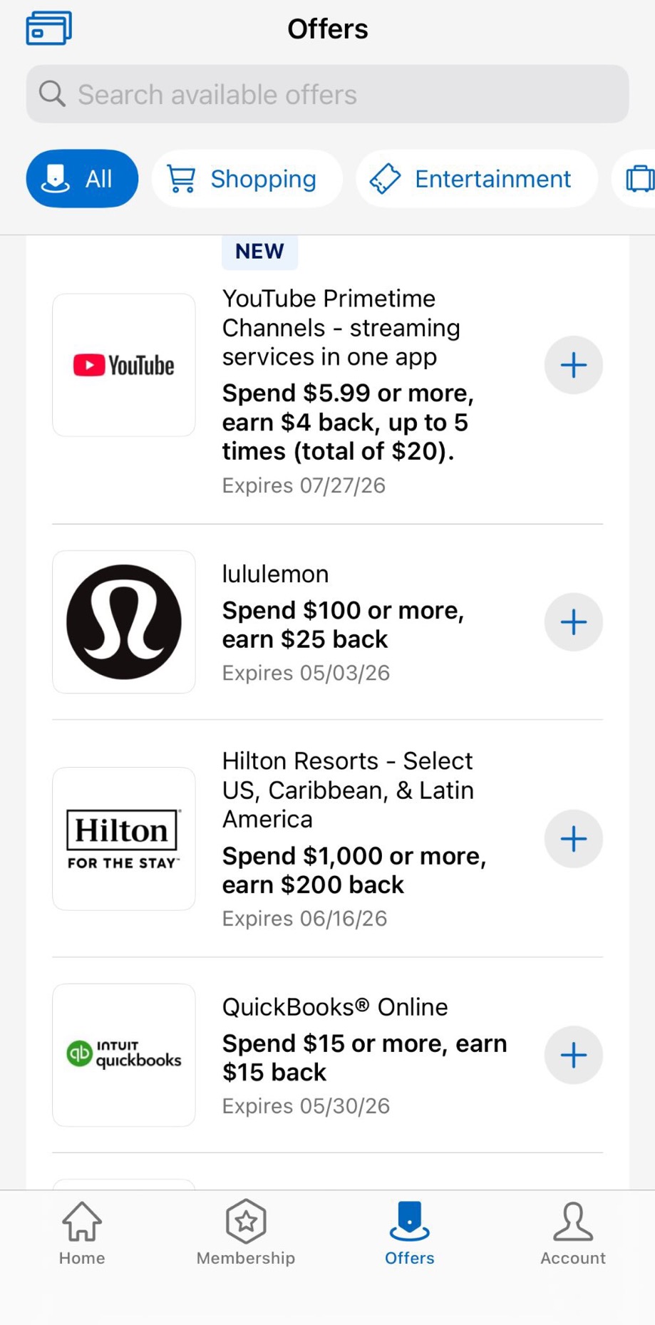  Amex Offers