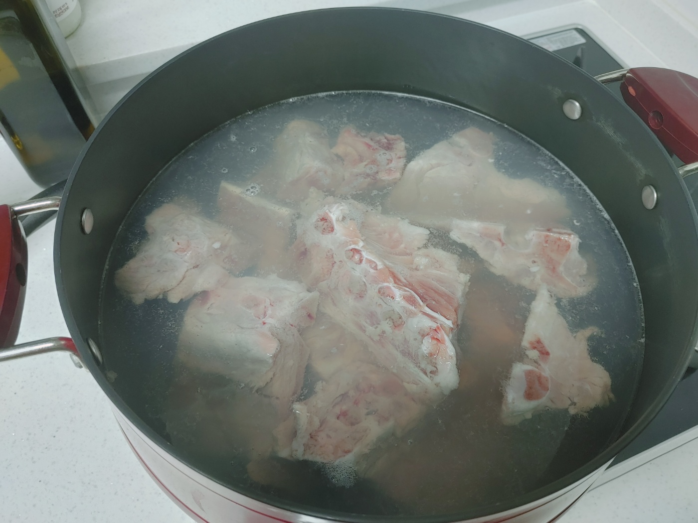 감자 데치기