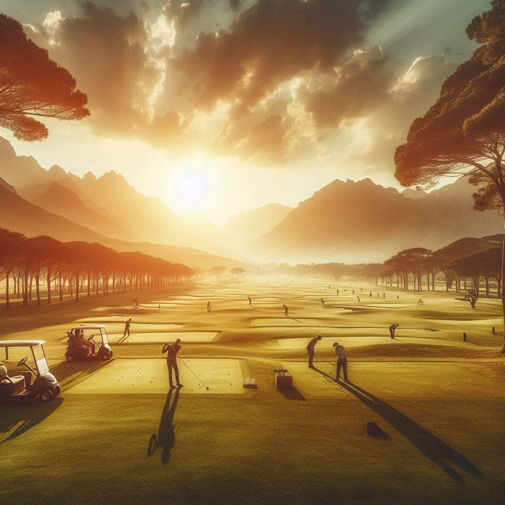 실외골프연습장 배경