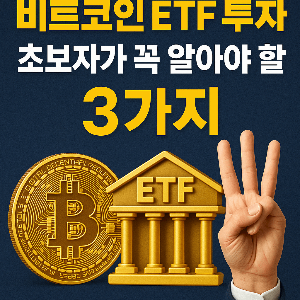비트코인 ETF 투자, 초보자가 꼭 알아야 할 3가지