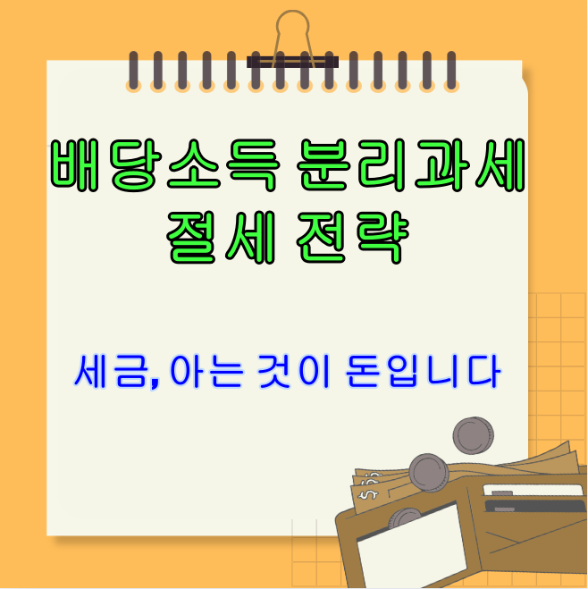 배당소득 분리과세 세율과 초실용 절세 전략 가이드
