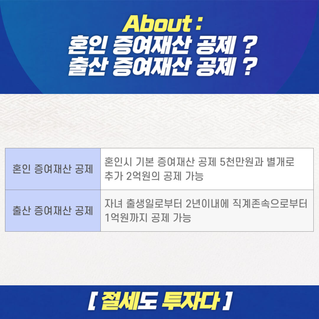 상속세, 증여세, 세법개정, 혼인 증여재산 공제, 출산 증여재산 공제