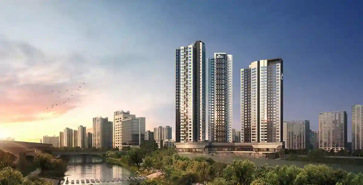 청계SK VIEW-396세대아파트-34층높이-투시도