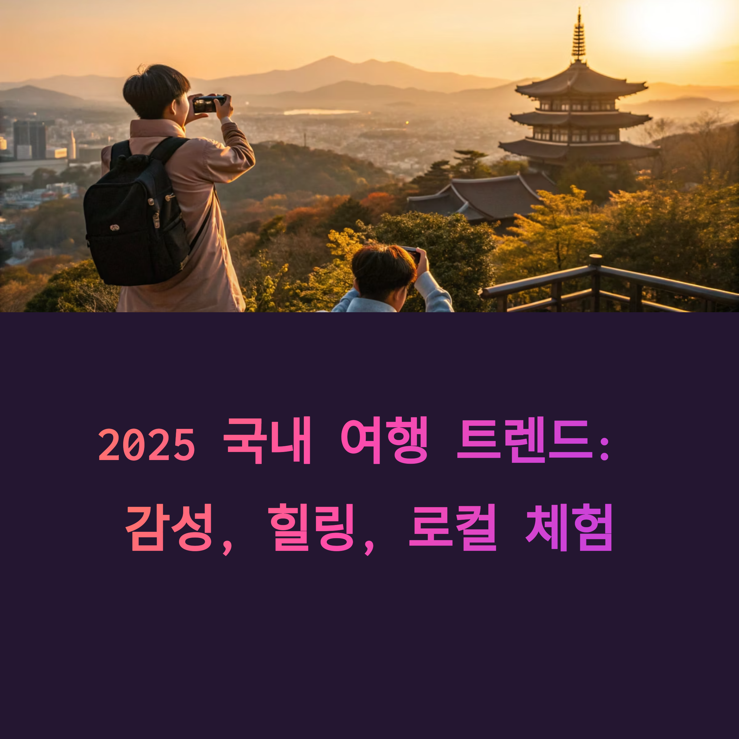 2025년 꼭 가봐야 할 국내 여행 핫플 TOP5