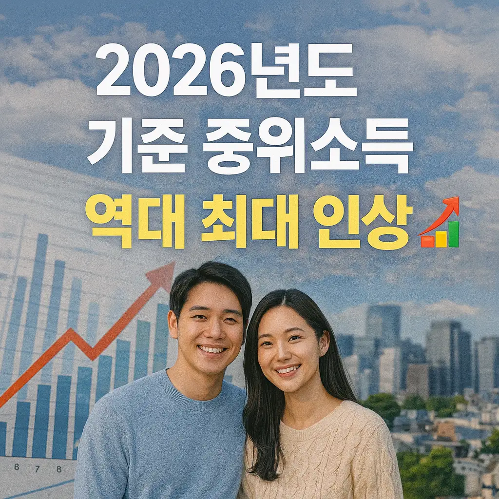 2026년 기준 중위소득 역대 최대 인상