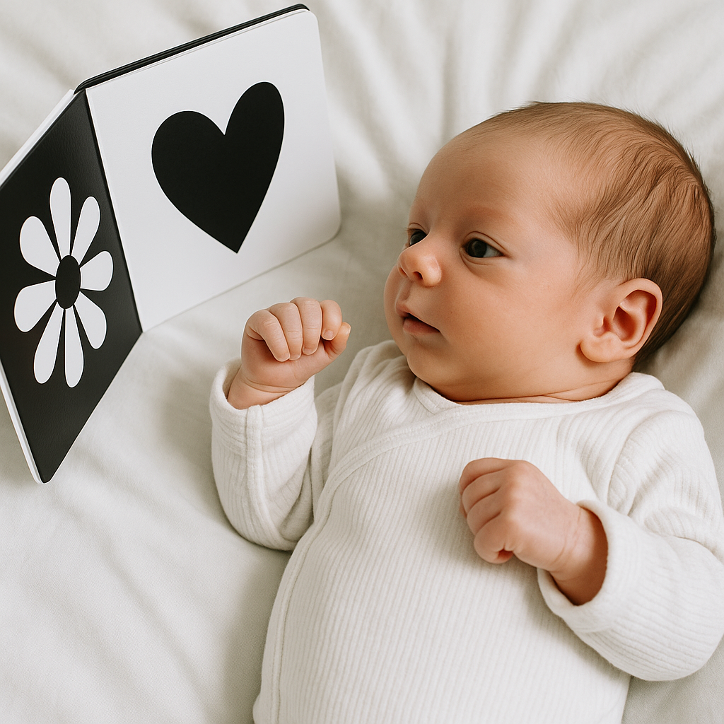 신생아 초점책 사진