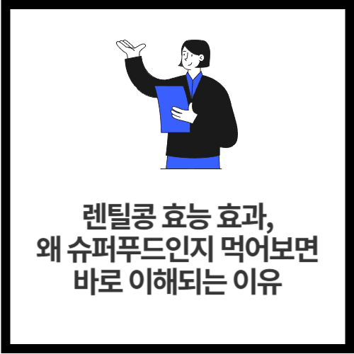 렌틸콩 효능 효과, 왜 슈퍼푸드인지 먹어보면 바로 이해되는 이유