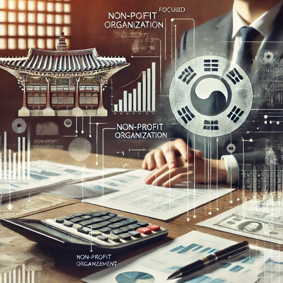 세금 및 회계 준비 과정을 전문적으로 표현한 이미지