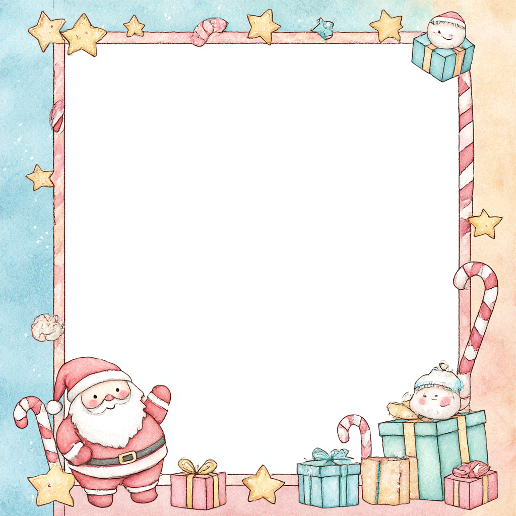 산타 할아버지 편지지 프린트