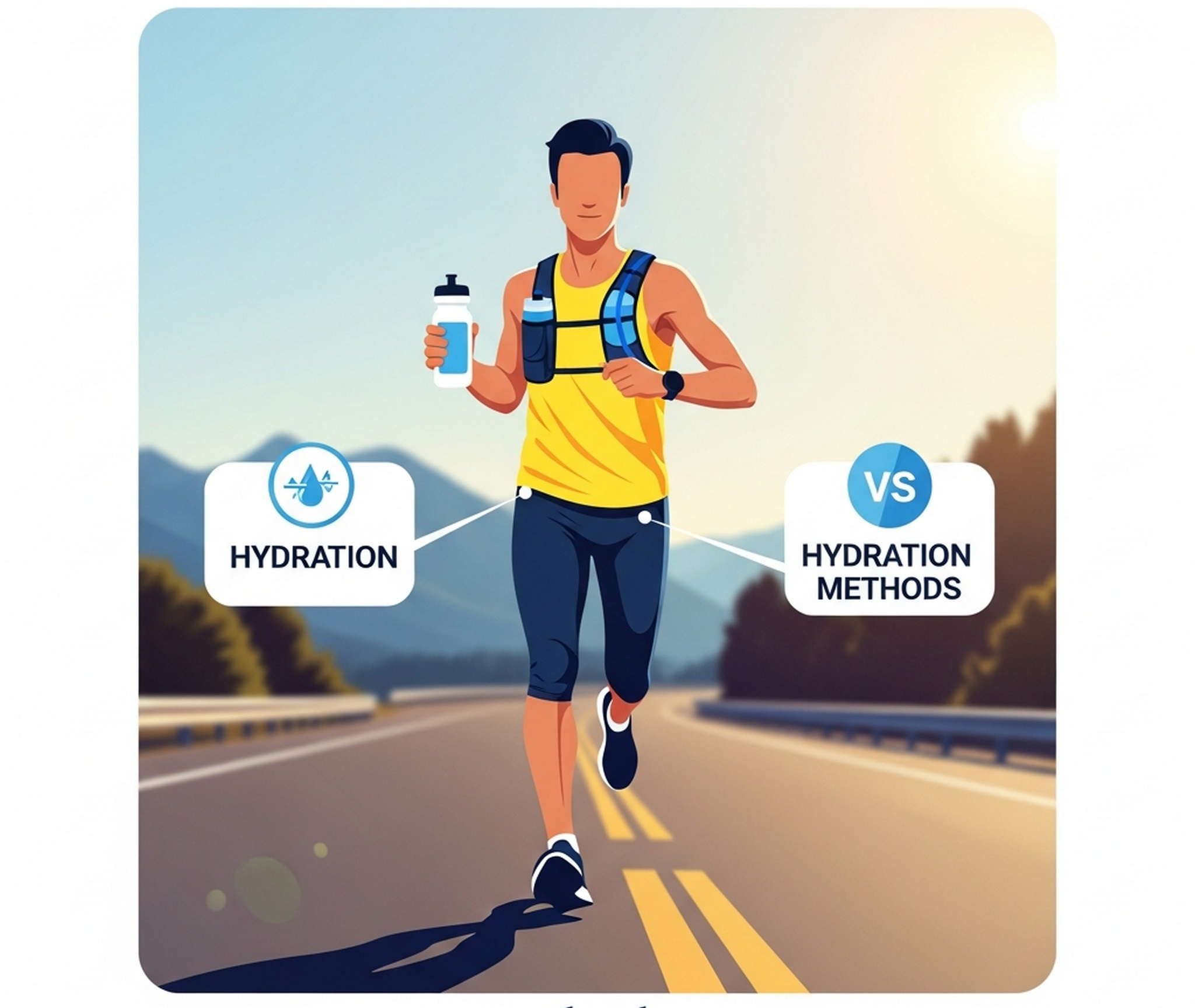 러닝 보틀 사용 장면