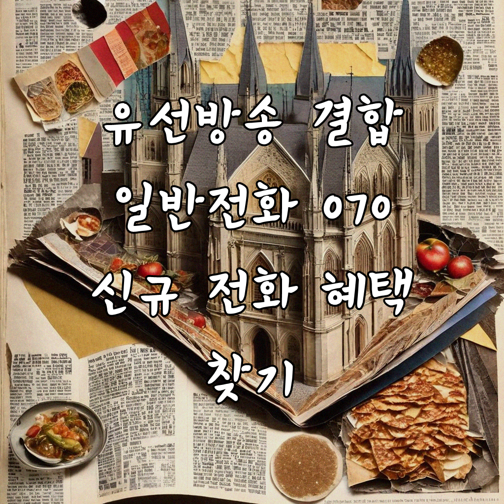 유선방송 결합 일반전화 070 신규 가입 바꾸기