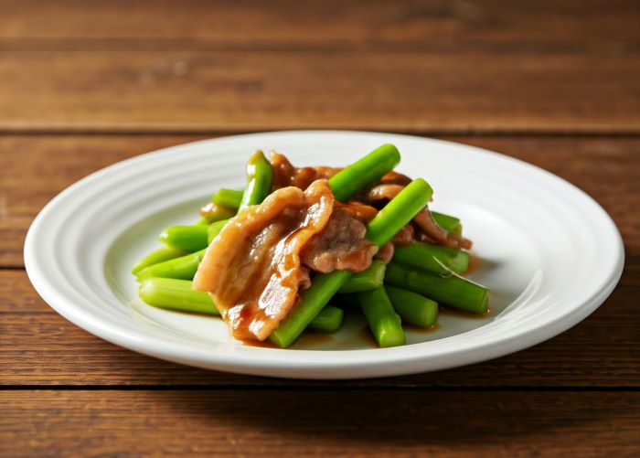 아스파라거스와 삼겹살 볶음