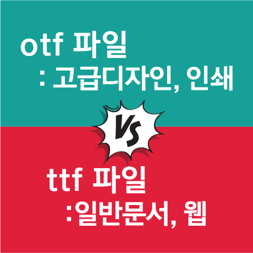디자인은 otf