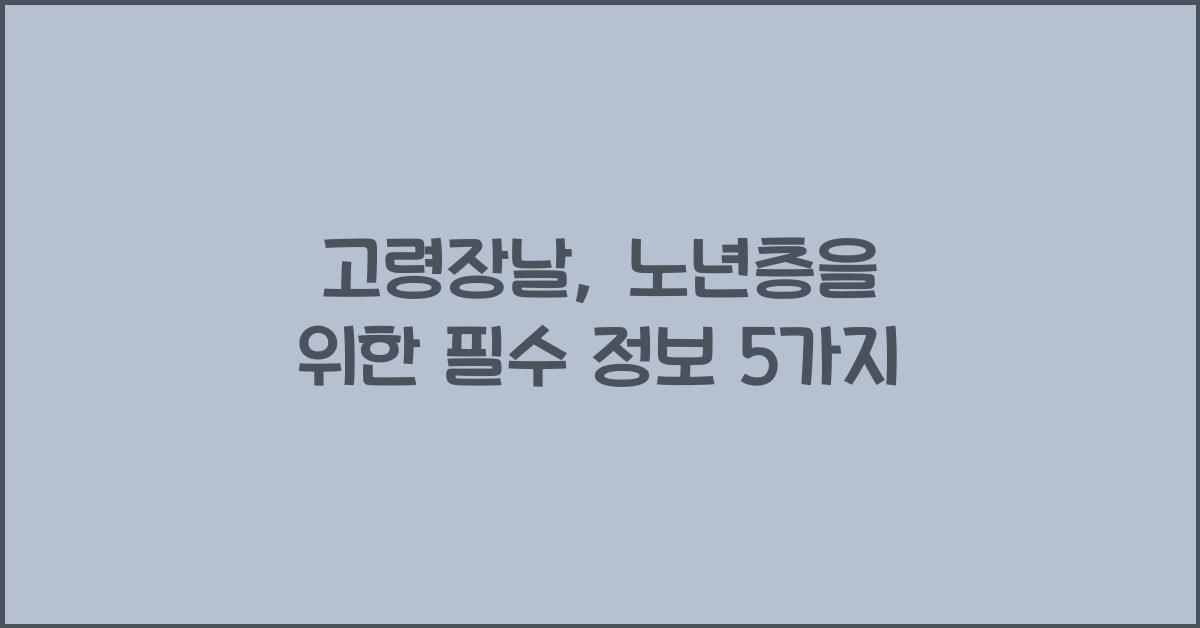 고령장날