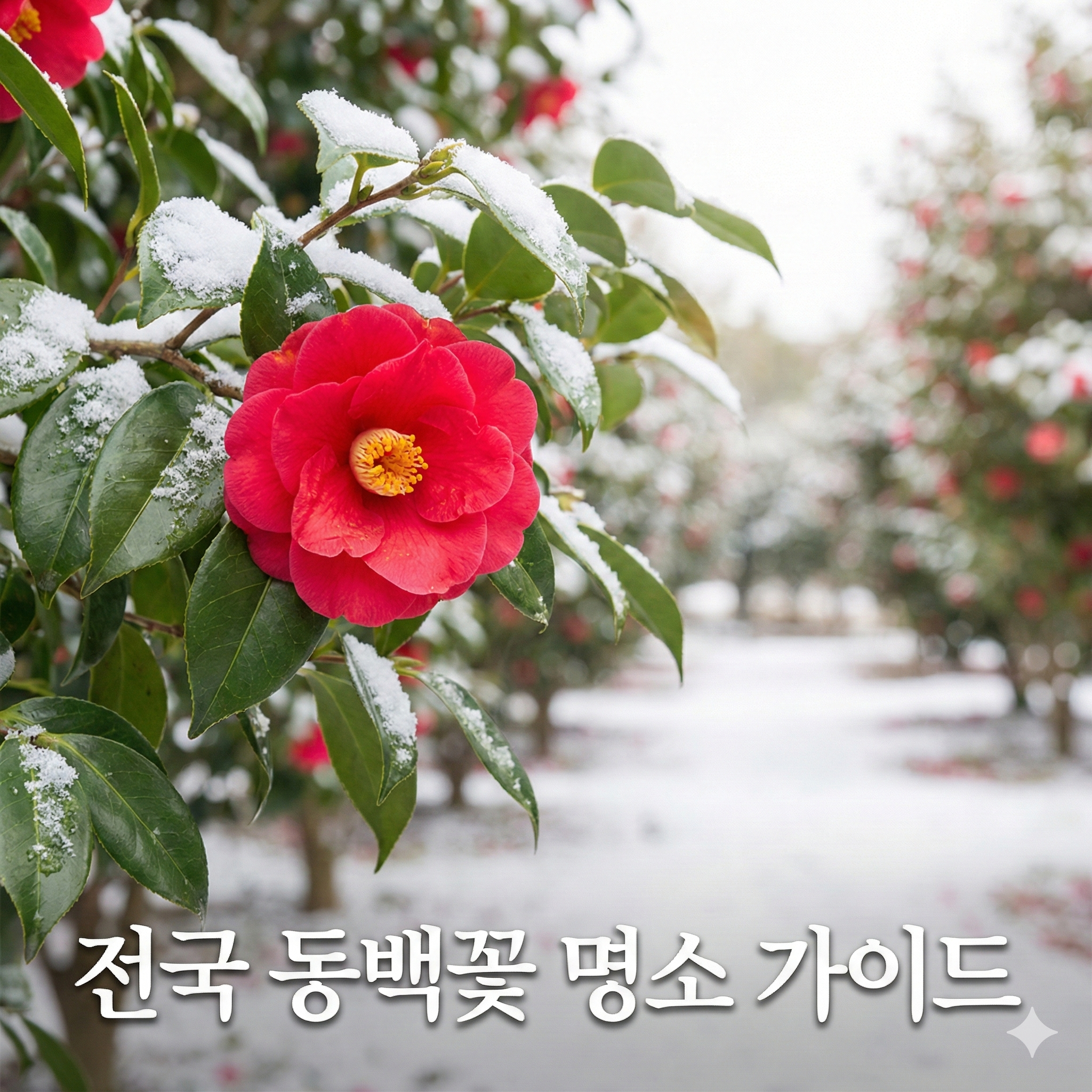 겨울에 피어나는 붉은 설렘, 전국 동백꽃 명소 완벽 가이드