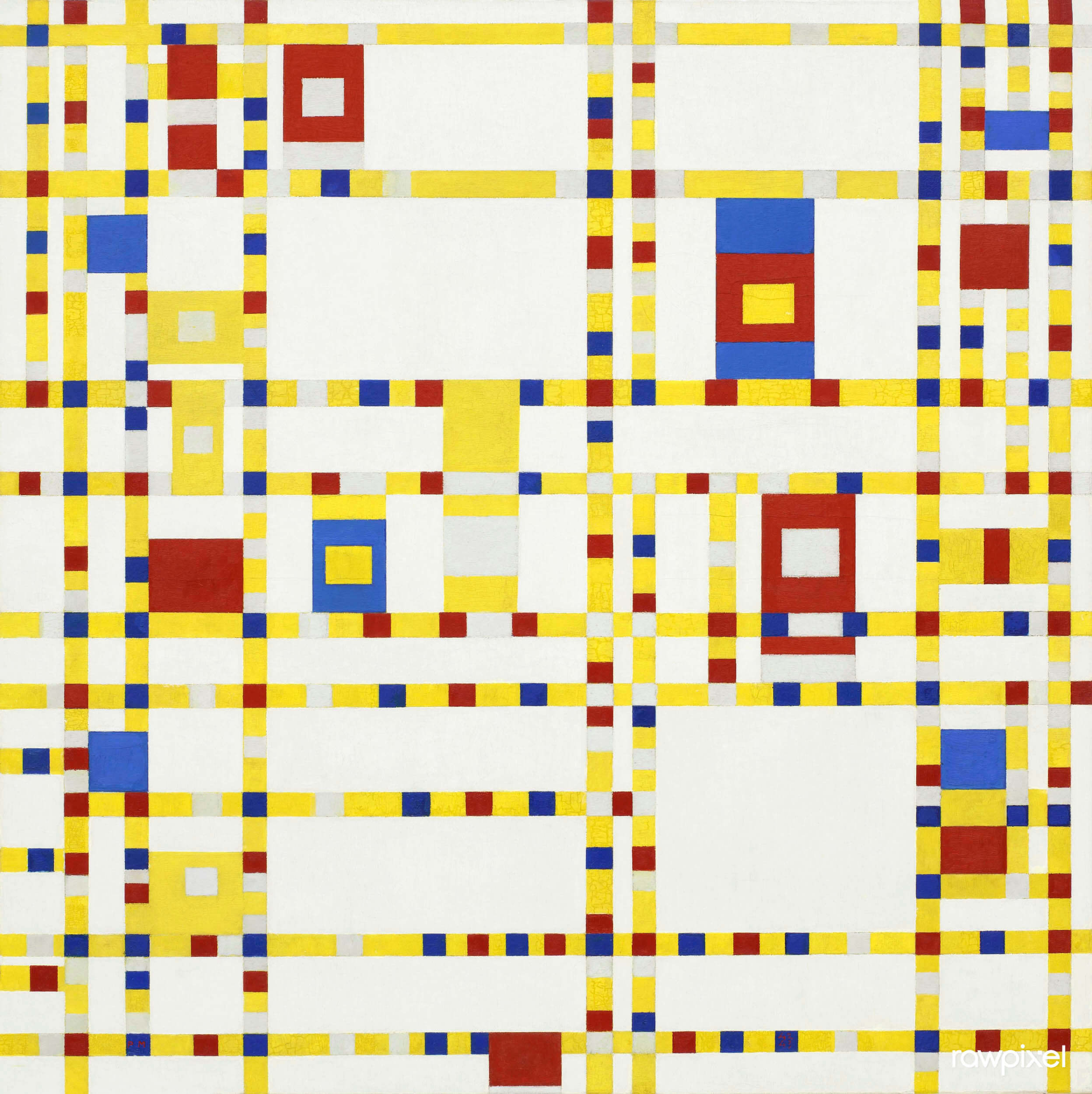 (Composition with Red, Blue, and Yellow)' (1930)