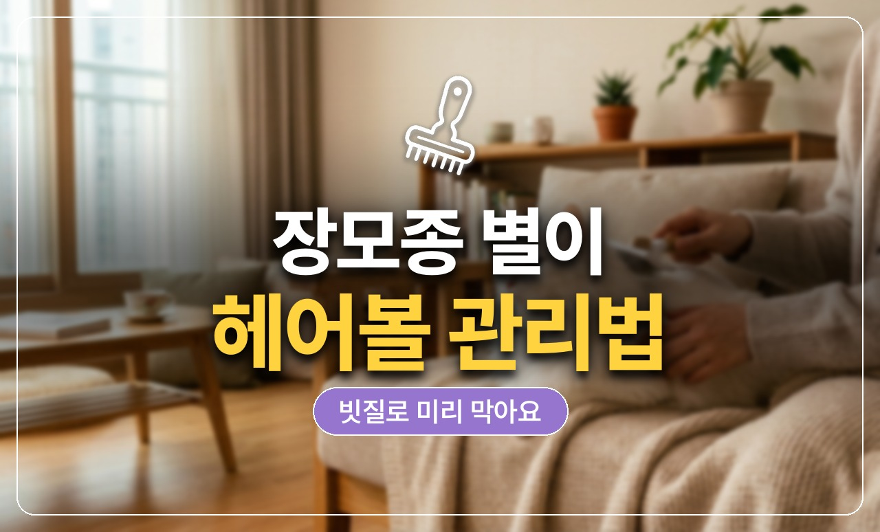 장모종 헤어볼 관리