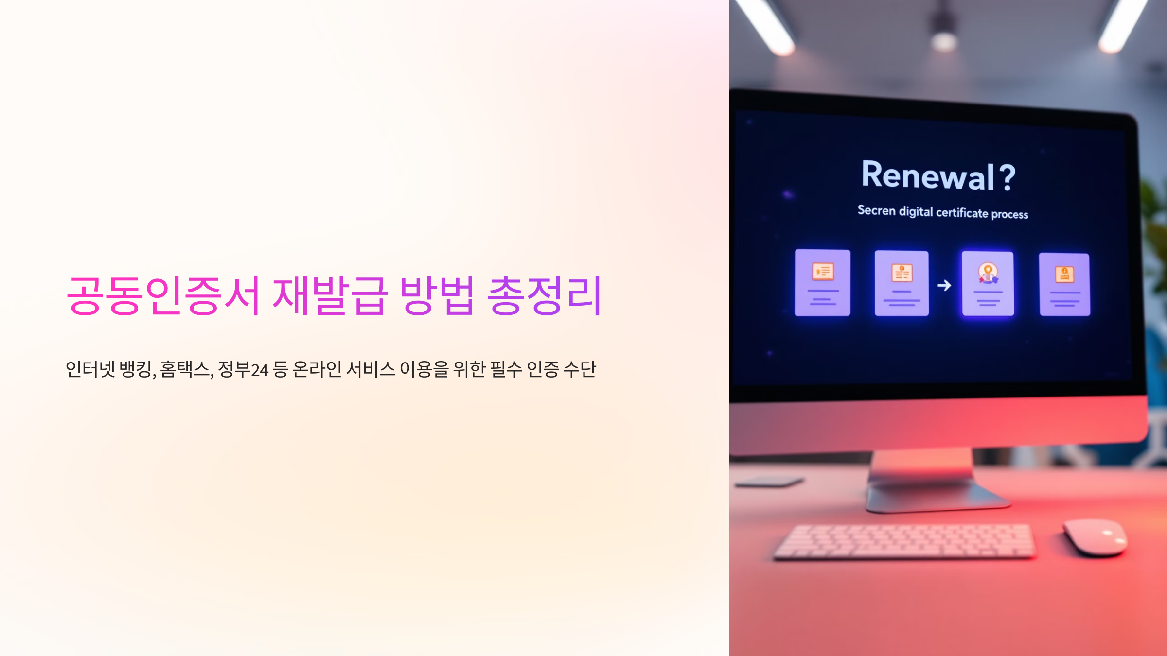 공동인증서 재발급 방법 총정리