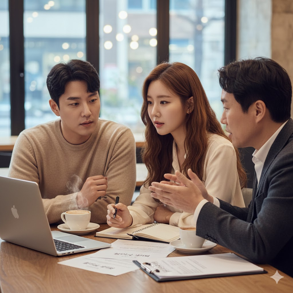 꼼꼼한 사전 미팅의 모습