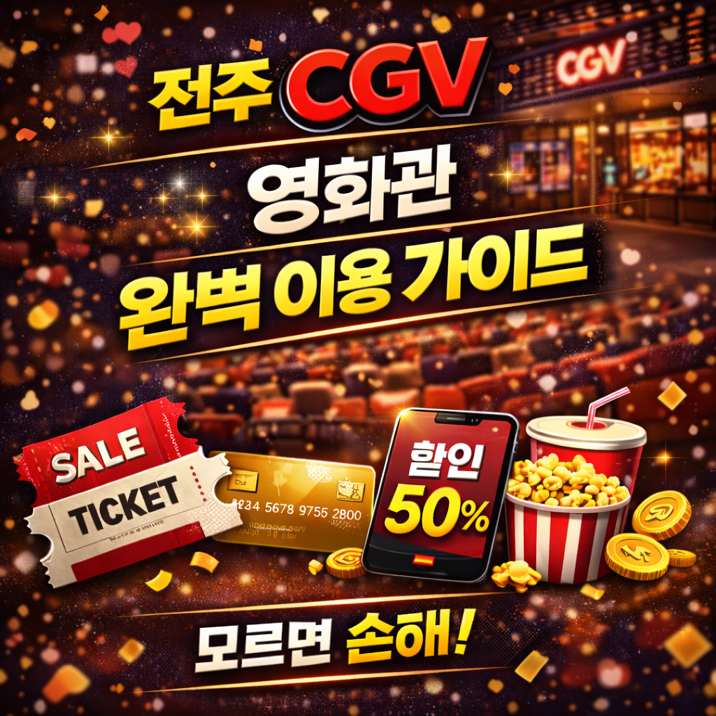 전주 CGV 영화관 영화표 예매하러 가기