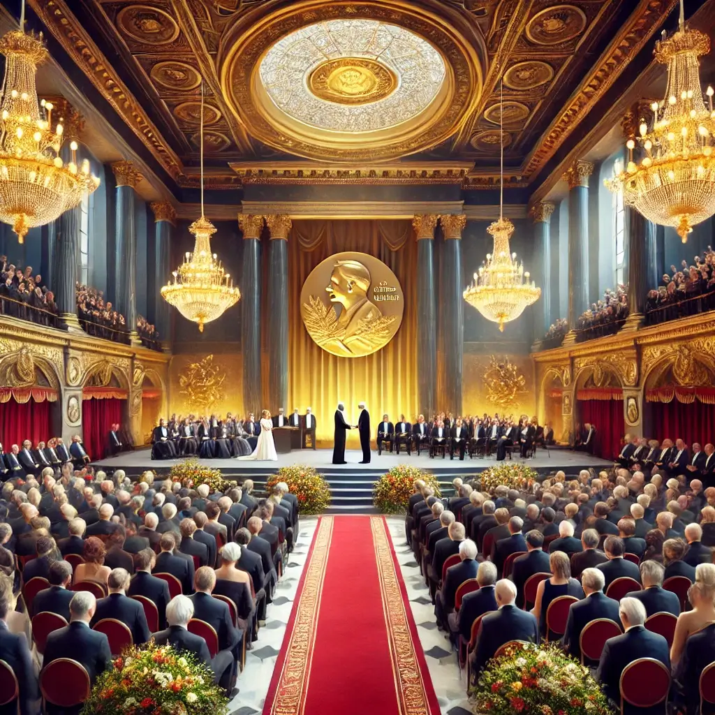 노벨상 시상식을 표현