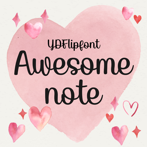 윤디자인그룹 플립폰트 YDAwesomenote