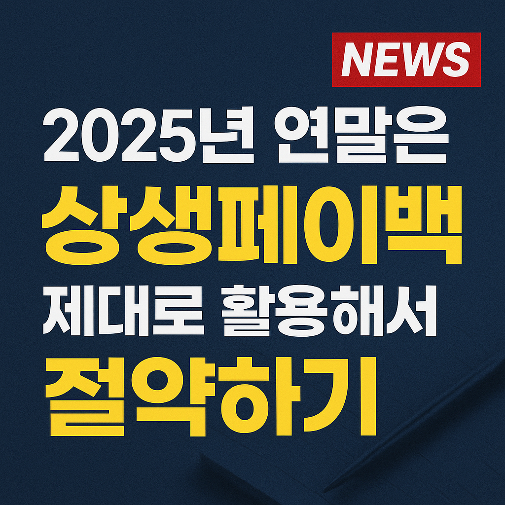 2025년 상생페이백 활용법