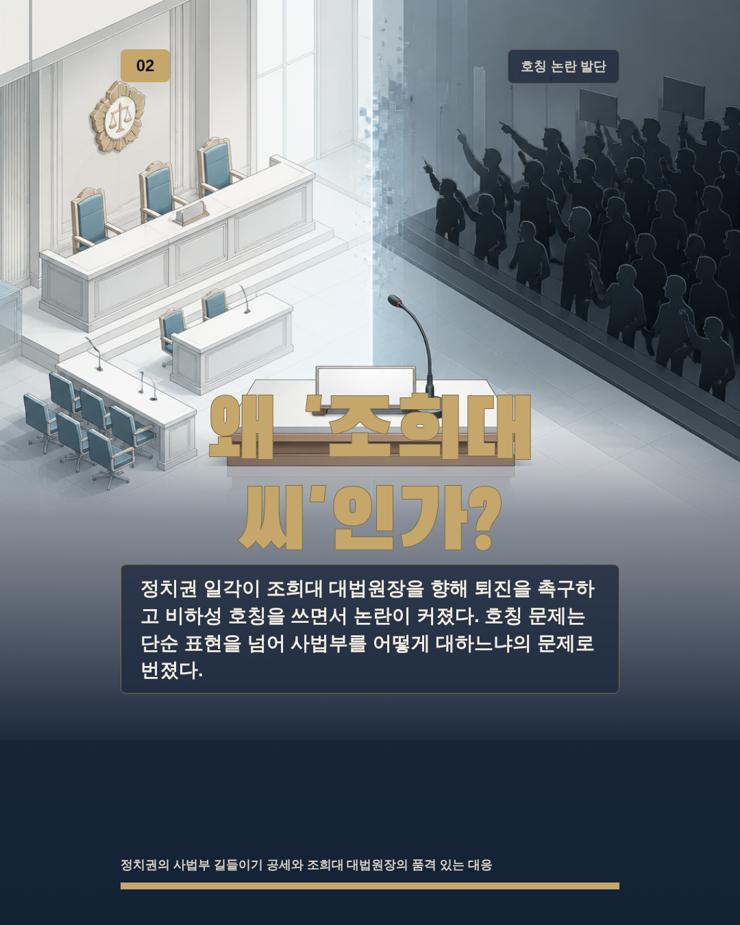 왜 '조희대 씨'인가?