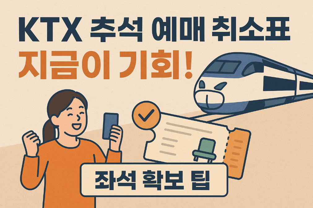 KTX 추석 예매 취소표