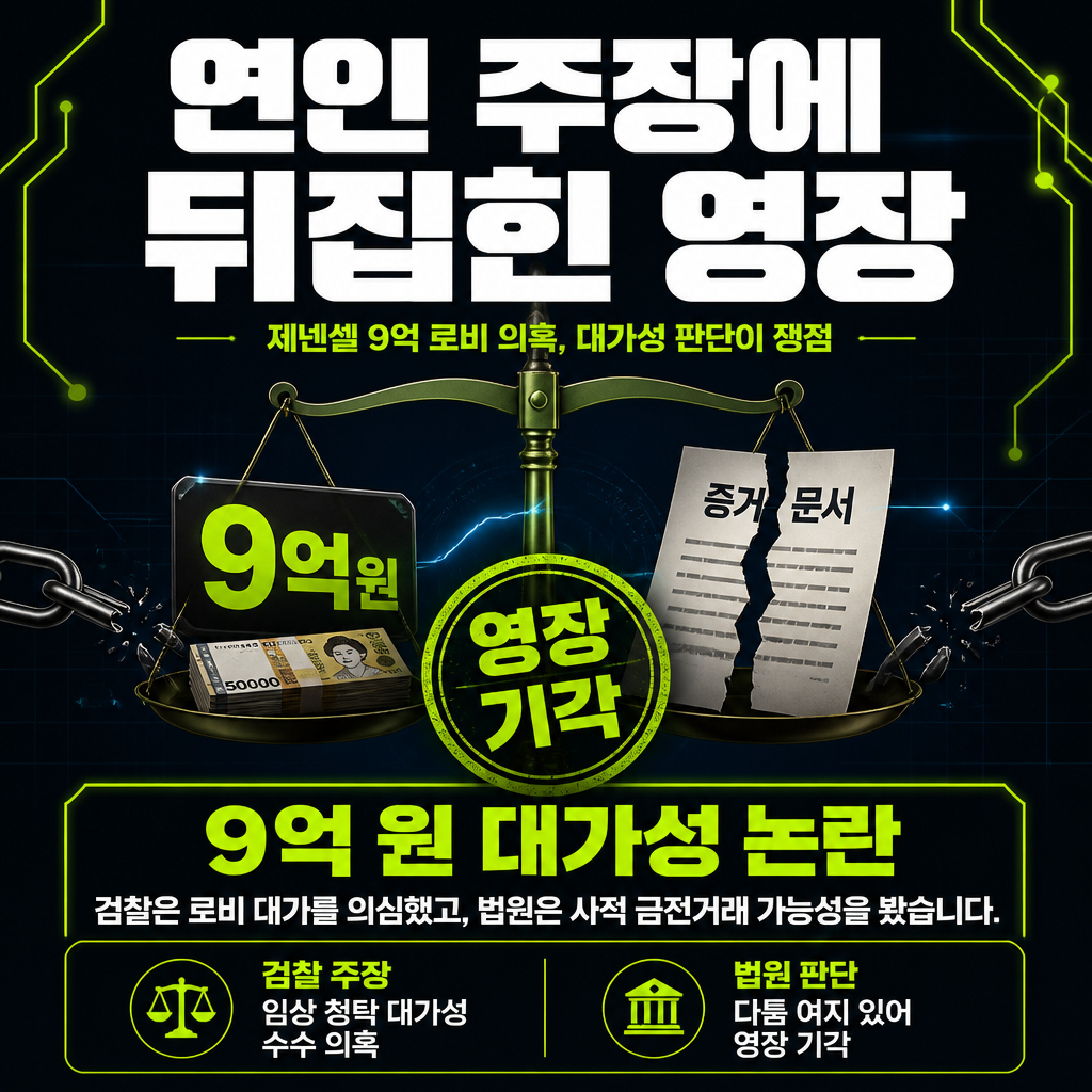 연인 주장에 뒤집힌 영장