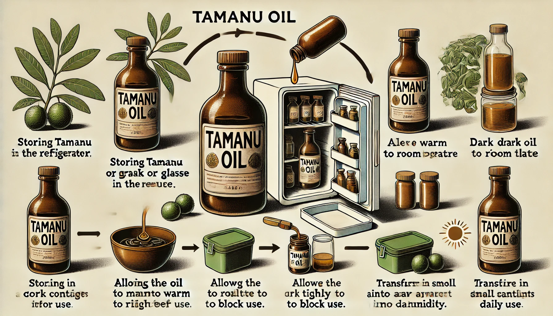 타마누 오일의 보관 방법